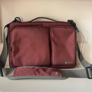 Tomtoc Protective 13" Laptop Sleeve Front Pockets and Removable Shoulder Strap
